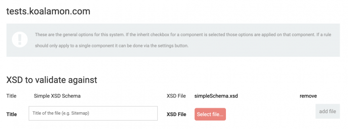 XSD Validator Screenshot
